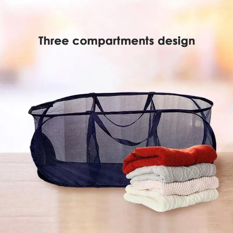 Laundry Bags Useful Basket Eco-Friendly Hamper Fine Mesh Multipurpose Dirty Clothes With Carry Handles