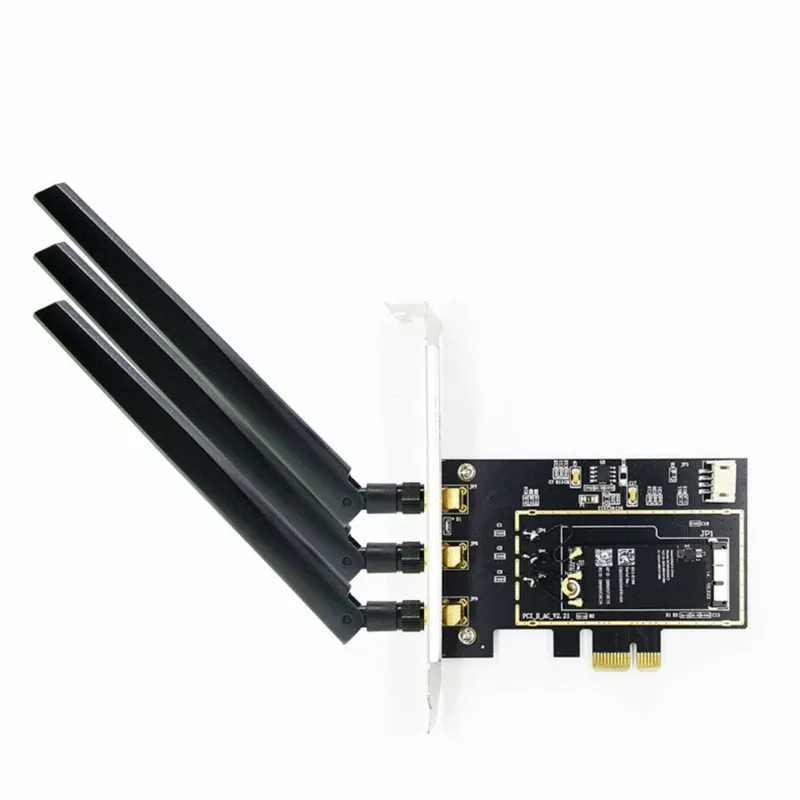 Desktop Computer Adapter Cards BCM94360CD BCM943602CDP WLAN Card to Desktop PC PCI-E Card Converter ...
