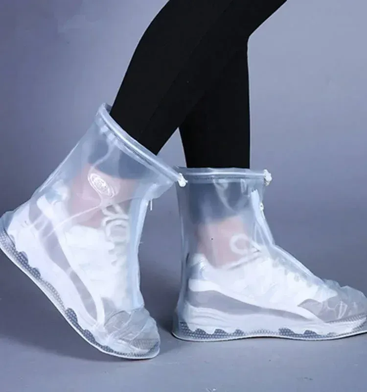 1Pair-Qualitätsschuhe Abdeckung Regen wasserdichte Kinderschuhe Schuhschuhe Regenstiefel nicht rutschfeste Regenschuhabdeckung Wassersichere Schuhe