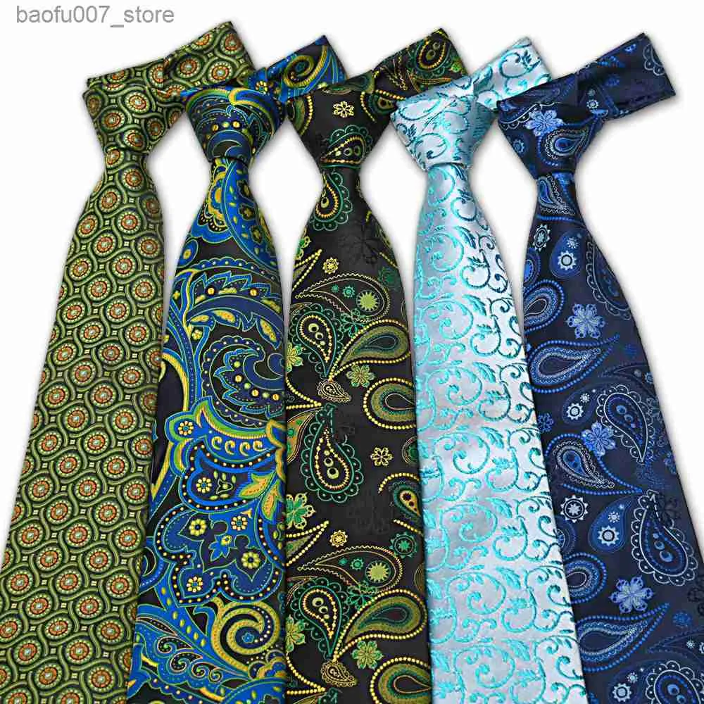 Krawaty na szyję gorąca sprzedaż męska krawat Paisley nerkowca kwiat kombinezonu krawatowe paski mogą być