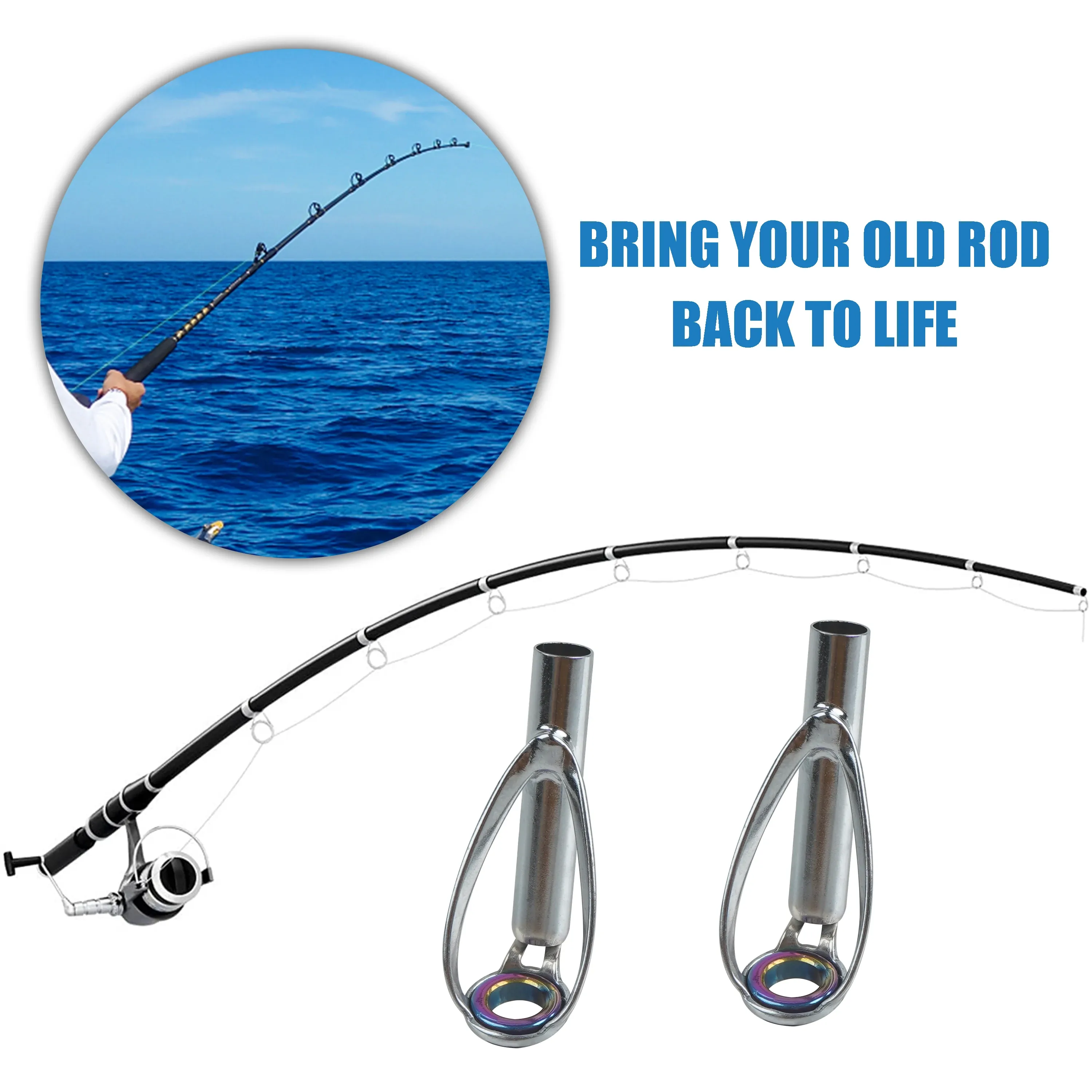 Fishing Rod Tip Replacement Kit 2.2mm-4.0mm Stainless Steel Saltwater Rod  Eyelets from Dhgate Bike Saddles - price 6.59
