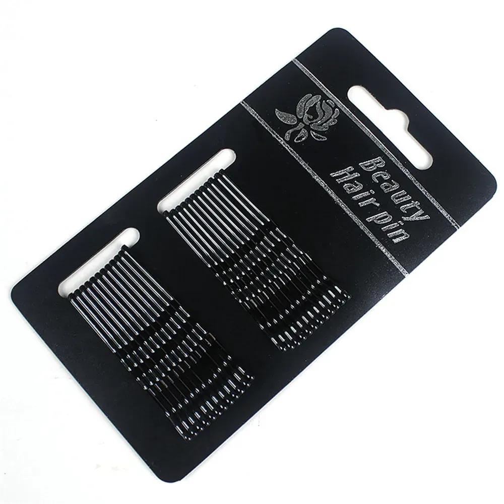 24pcs/set kıvırcık dalgalı tutamaklar saç modeli saç klips kadınlar bobby pins metal barrettes düğün saç şekillendirme düz renk saç tokası