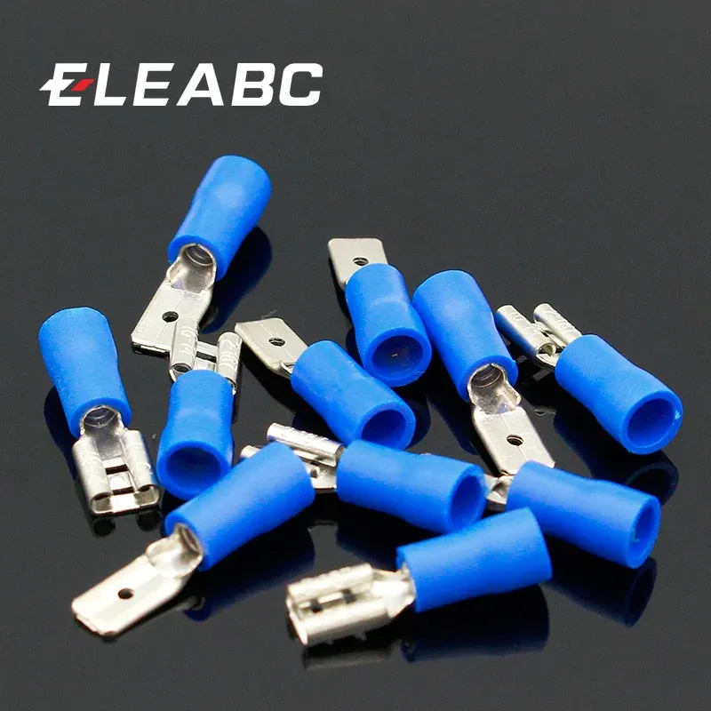 100 pcs (50 paires) 4,8 mm Femelle Male Connecteur de câblage électrique