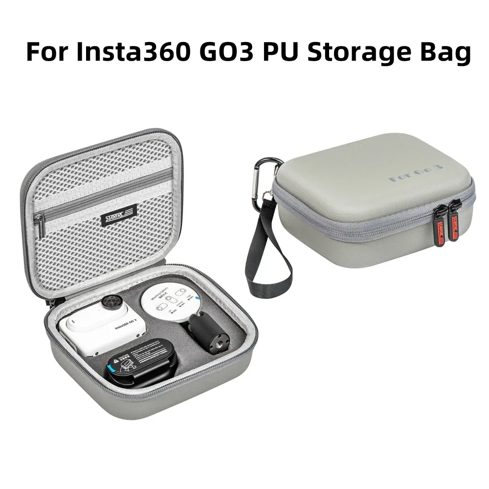 Accessoires voor Insta360 Go3 opbergtas Duimcamera Accessoires Portable Case PU Integrated Storage Bag