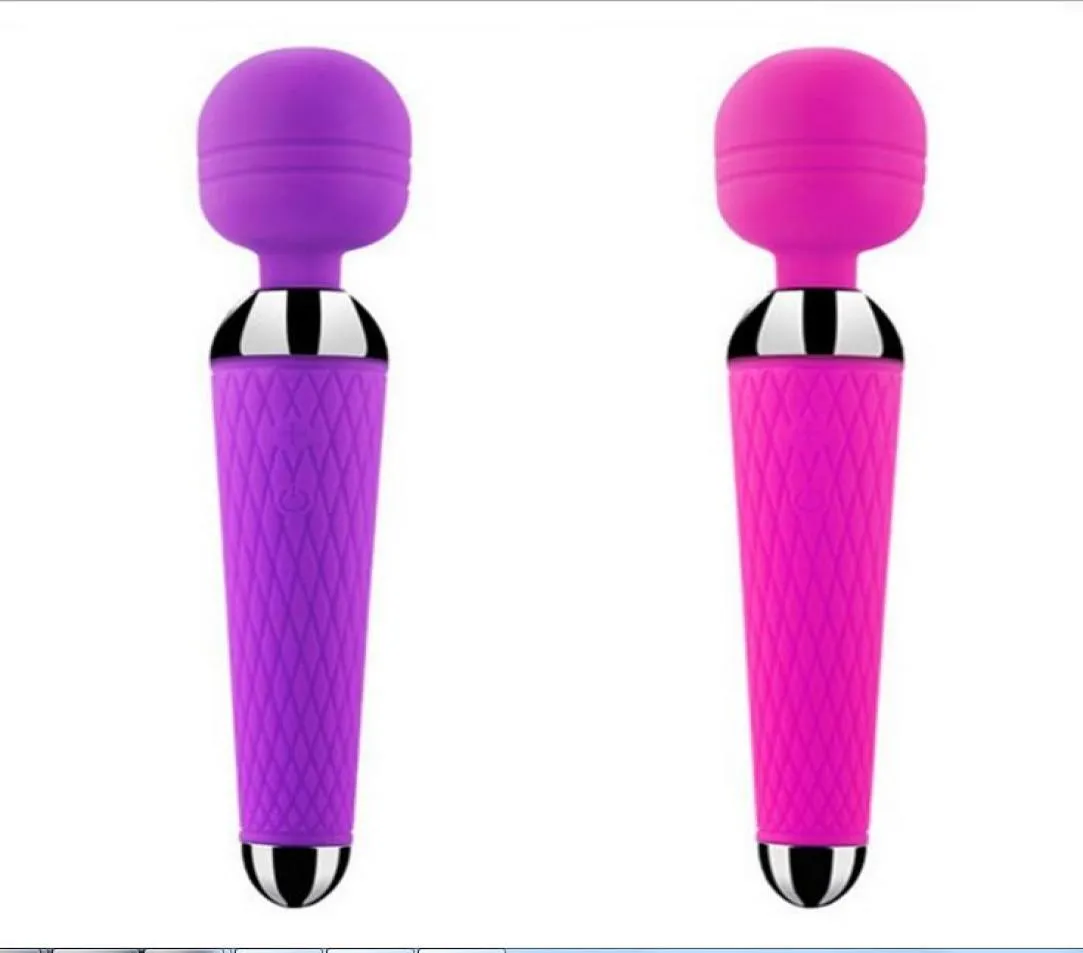 Leistungsstarke Massagegeräte Massagegeräte schnell 10 Geschwindigkeiten schnurkabelfreie Vibratoren wasserdichte persönliche Handheld -Massager -Stick DHL Ship6328523