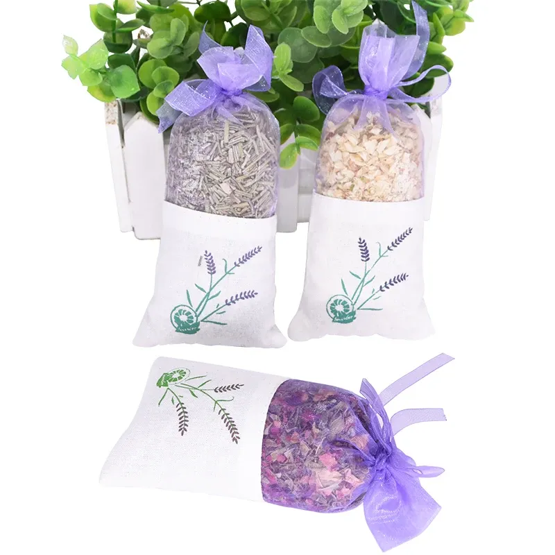 Leere Duftbeutel Aus Baumwolle – 10 Stück, Ca. 7x16,5 Cm, Für Lavendel & Kräuter (tiefviolett)