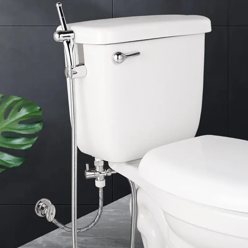 thumbnail image 2 of Stainless Steel Bidet Sprayer For Toilet - Handheld Jet Spray With Adjustable Pressure For Hygiene & Cleaning 2 of 14