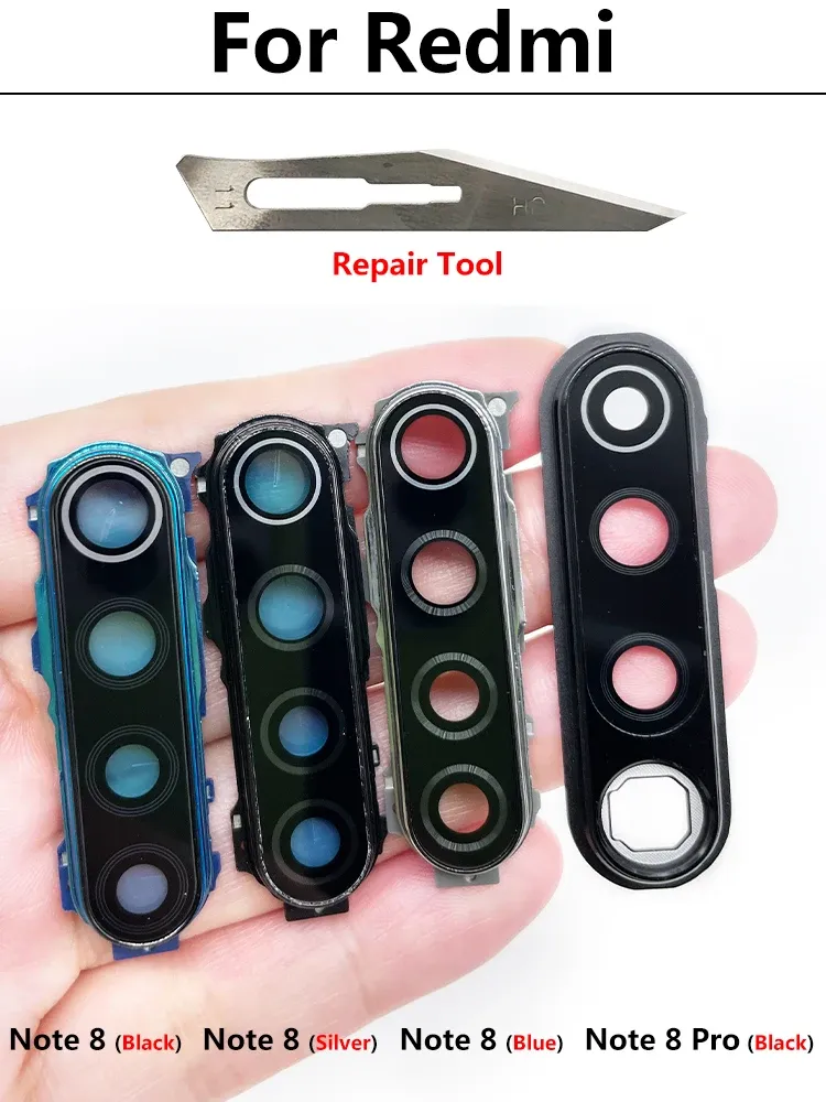 Note Pro Parts Original For Xiaomi Redmi Note 8 / Note 8 Pro Rear Camera Glass Lens ...