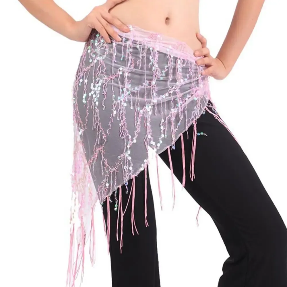 Nuovo stile Triangle Scarf Belly Dance costumi di danza della pancia da ballo hip Sciutto