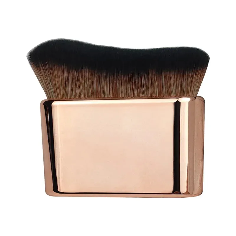 Big abgewinkelte Foundation Make -up Pinsel Flüssige Bronzer Make -up Pinsel Wellenpulver Gesicht Essentielle Kosmetikwerkzeuge tragbar