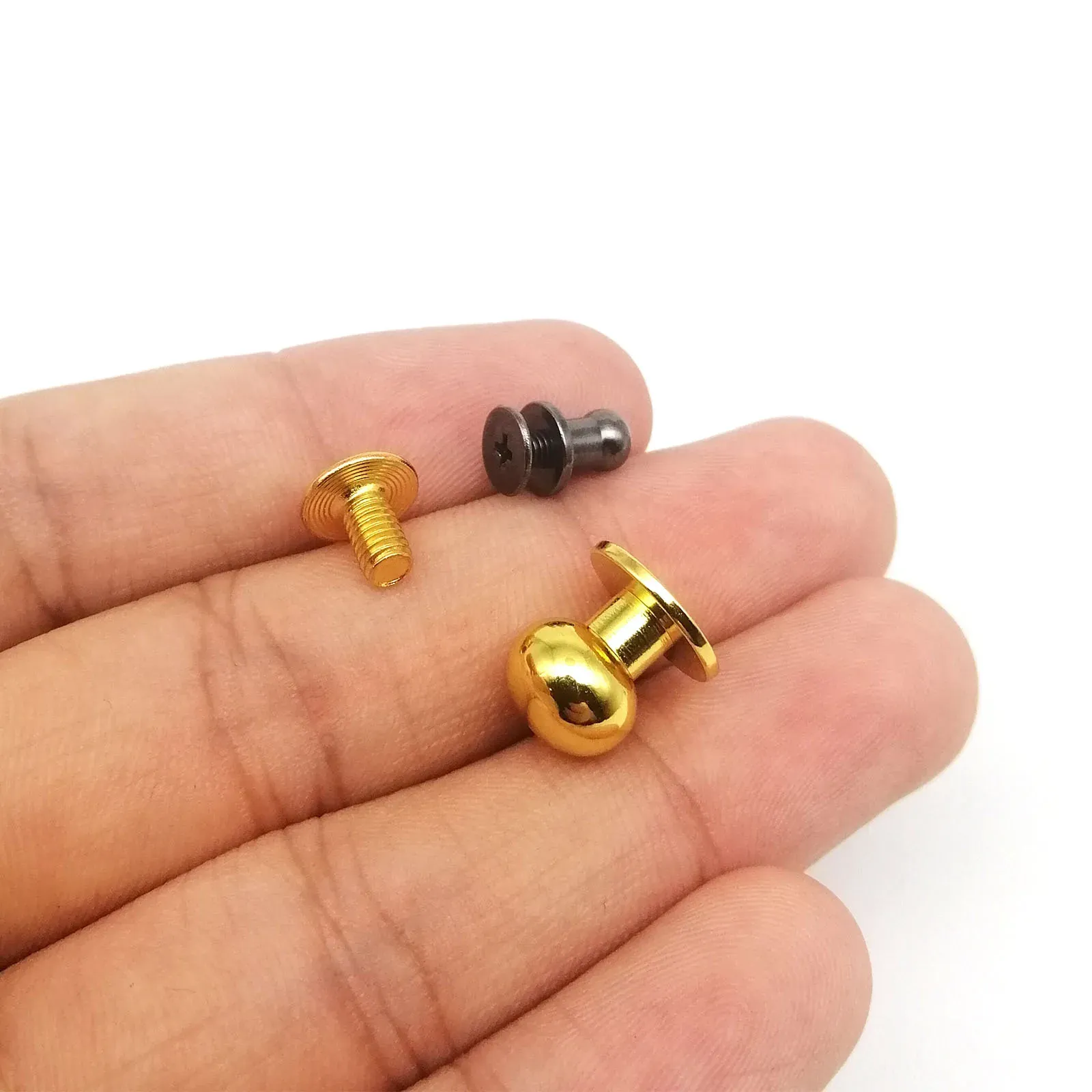 20sets solid brass binding chicago screws nail stud - United Kingdom