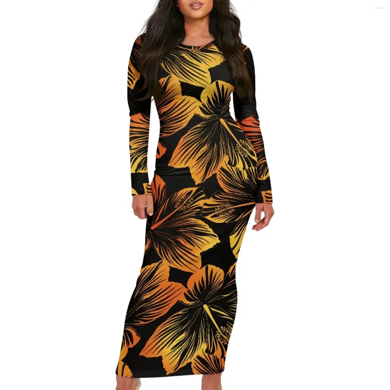 knee length dresses for ladies KOA ALOHA WOMEN'S BLUE MAXI DRESS – Hawaii's Finest