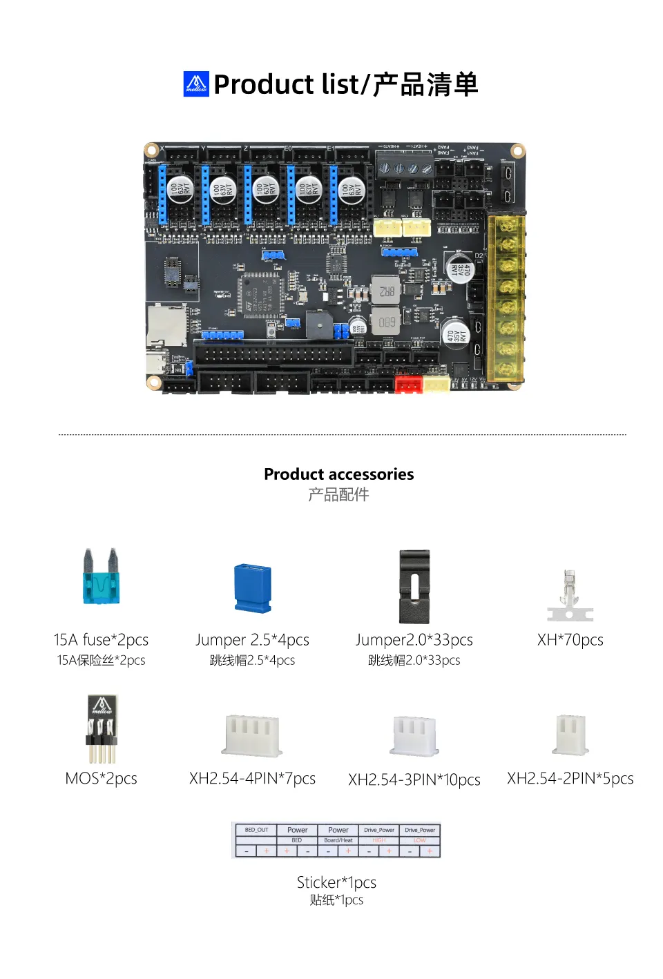 Rrf Control Mellow Super 5 Pro 32Bit 550MHz 5 Axis 3D Printer Control Board UART ...