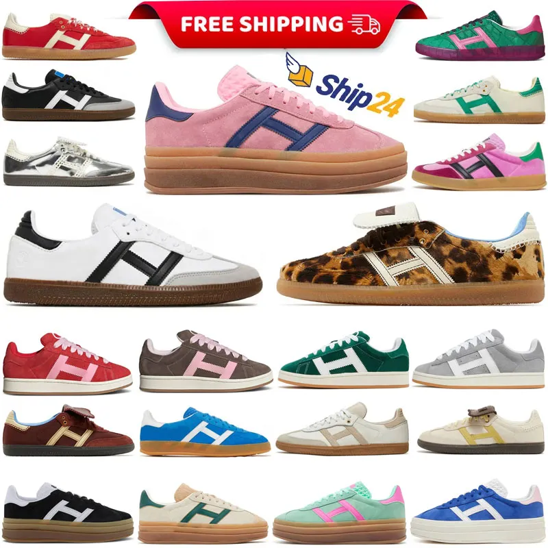 Livraison gratuite Gazelle Originals Vegan Adv Platform Campuités Chaussures hommes Designer Designer Shoe Casual Black White Gum Pink Outdoor Sneakers Sports Trainers