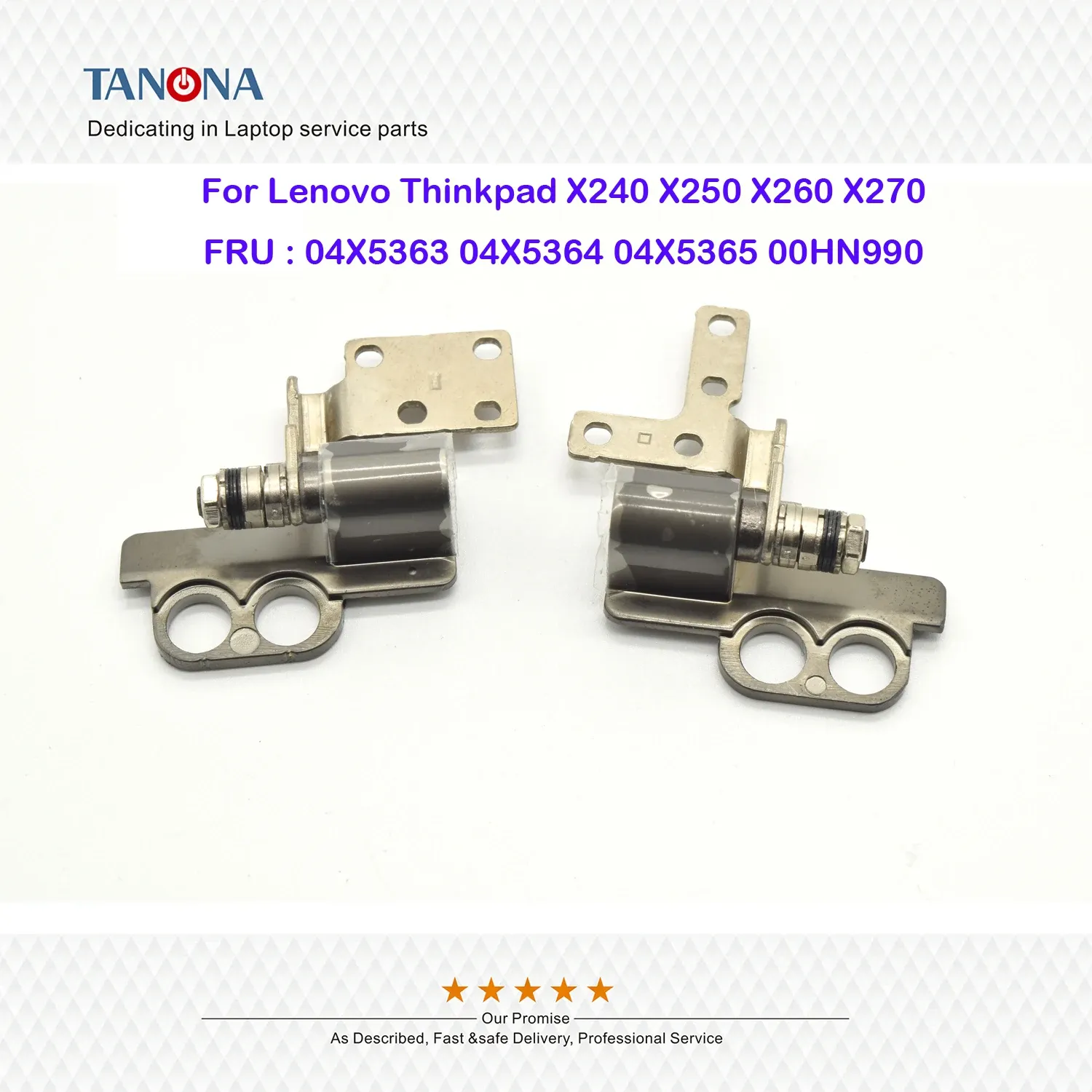 Hinges Original New For Lenovo Thinkpad X240 X250 X260 X270 Laptop LCD Hinges Left & Right 04X5363 04X5364 04X5365 00HN990