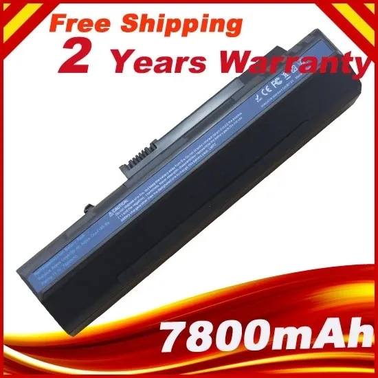 Batteries 9 Cell 6600mAh Laptop Battery FOR Acer Aspire One A110, A150, One D150, D250,One ZG5,UM08A31, UM08A41 UM08A51 UM08A52