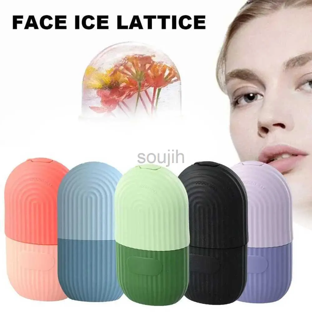 Masseur de visage plateaux de glace en silicone beauté soulevant la boule de glace masseur de visage contournant le rouleau à l'œil moule de glace pour le visage réduisez l'outil de soins de la peau 240409