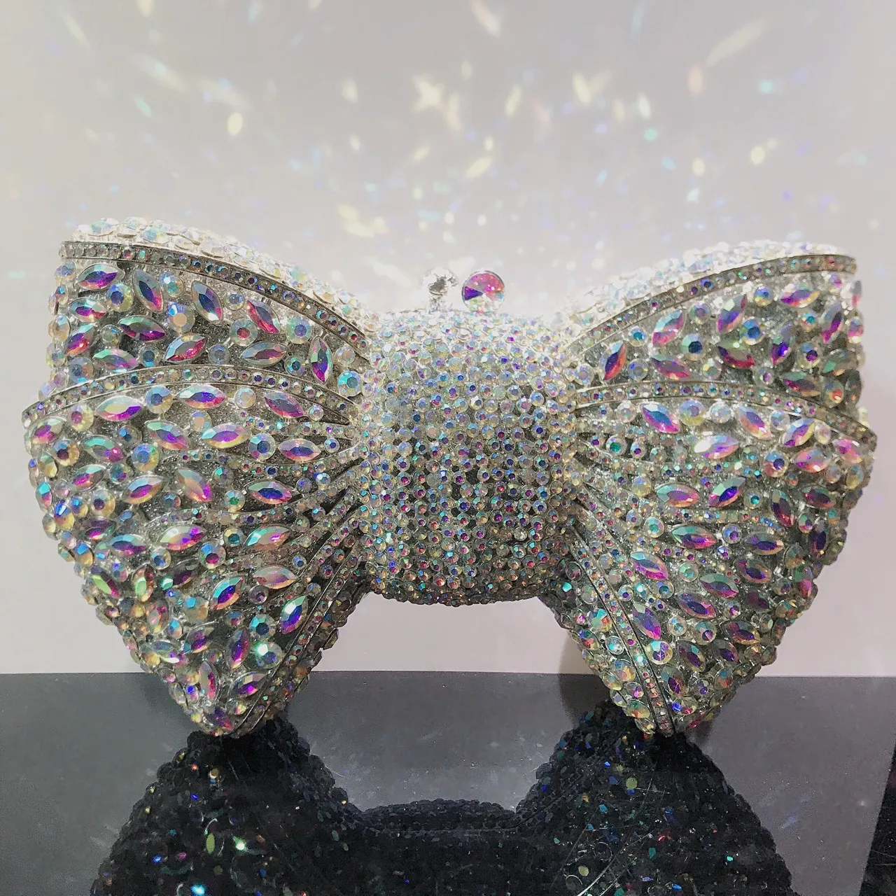 DHgate Rhinestone Clutch Purse for Women Luxury Diamond Evening Handbag Wedding Bridal Bag Green Black Bags Luggage Accessories