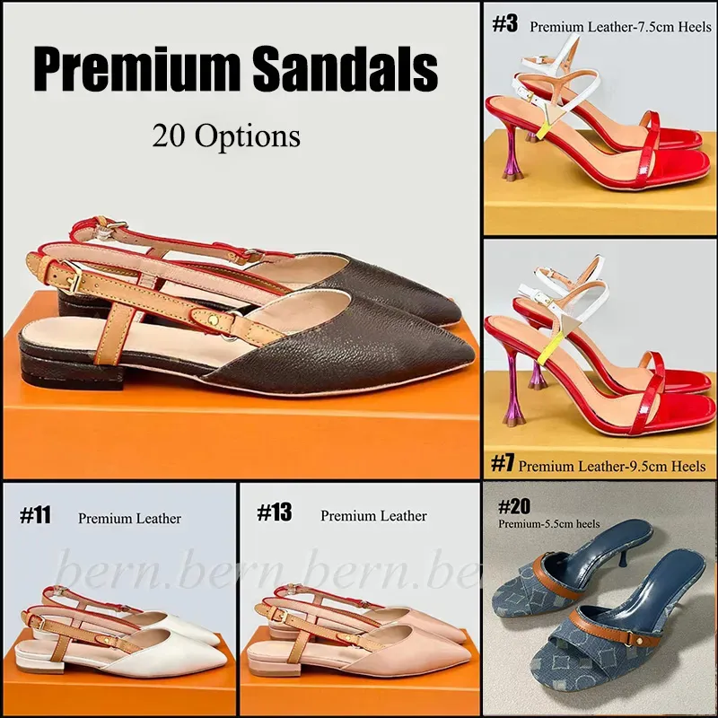 20 Alternativ Premiumkvalitet Kvinnor läder/mocka Single Shoes Fashion High Heels Sandaler gåvor för kvinnor