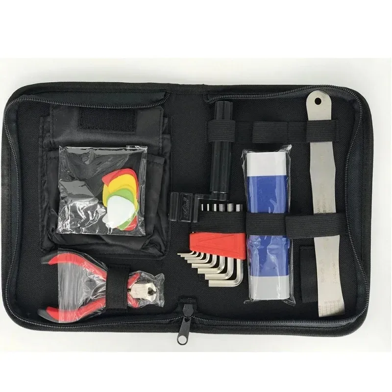 Professionelles Gitarrenpflegewerkzeug Reparatur -Wartungstechnologie -Kit Set für Akustik -Elektro -Bass -Gitarre - Komplettes Wartungsset für Gitarrenpflege