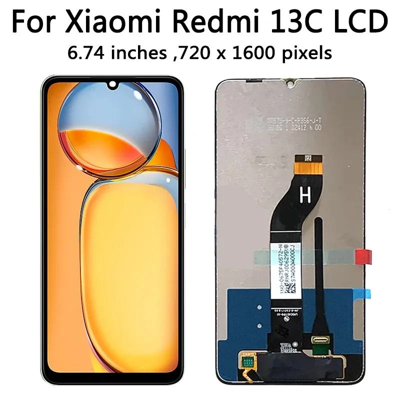 LCD Display Per Xiaomi Redmi 13C - Schermo Touch Digitizer Con Kit Riparazione, 6.74 Pollici, Nero - Foto 10