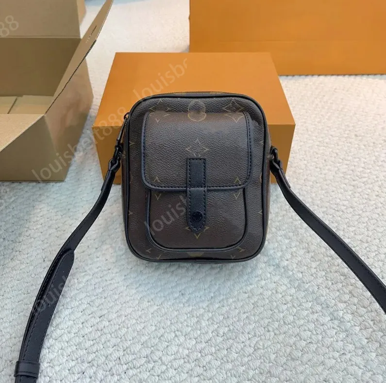 24ss moda klasik Fransız marka tasarımcı çanta erkekler için kadın lüks tasarımcı yeni retro tarzı mini çanta eski çiçek crossbody çantaları telefon çantası kamera çantası 18cm