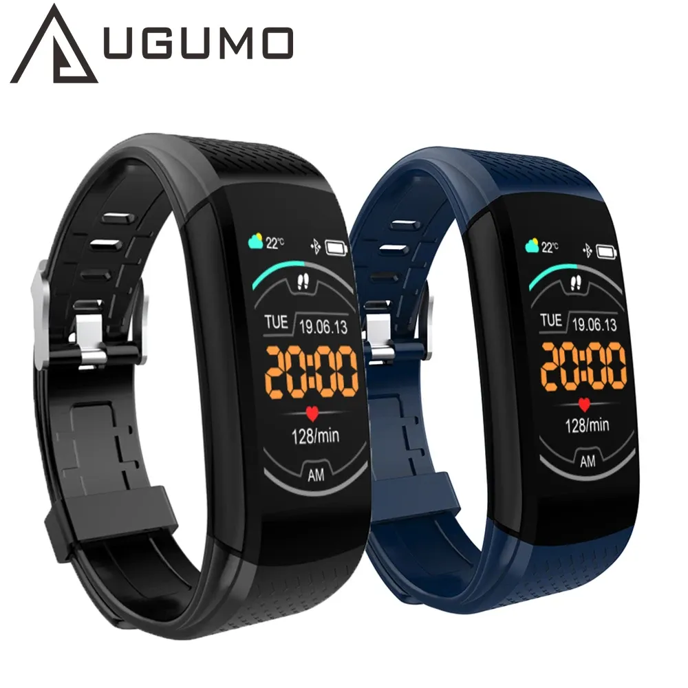 Wristbands UGUMO Smart Watch Men Women Sport Smart Watches Healthy Monitoring Male Wristwatch blood pressure Clock Bracelet PK mi band5 6 7