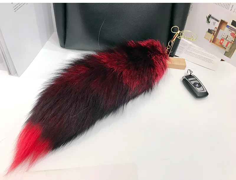 Large Natural Fox Fur Tail Keychain Pendant For Women Perfect For Cosplay And Aftermarket Key Fob From Homepro1 14.3 DHgate.Com