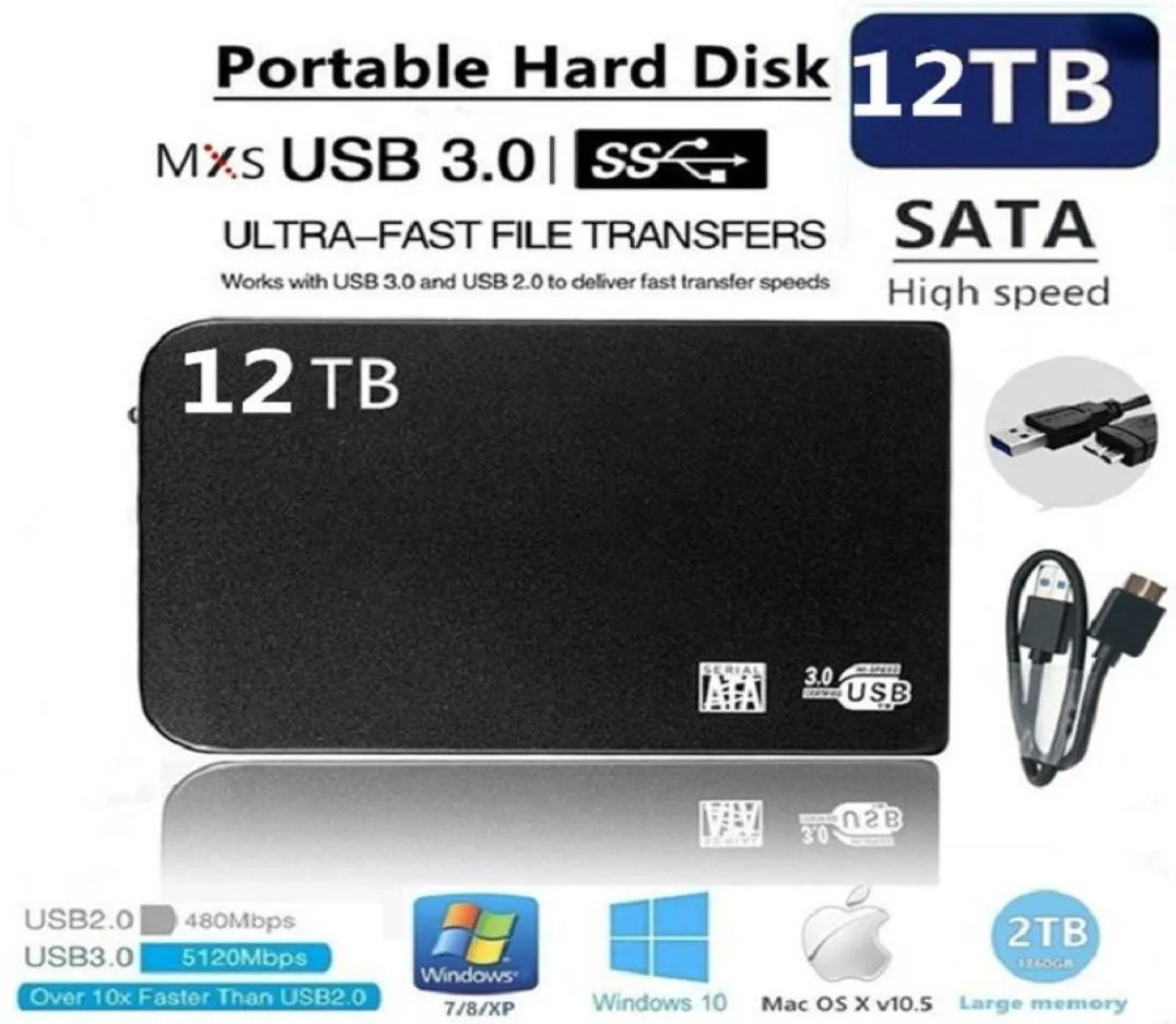 외부 하드 드라이브 25 8TB 솔리드 스테이트 드라이브 12TB 저장 장치 컴퓨터 휴대용 USB30 SSD 모바일 디스크 Durexternal8531615