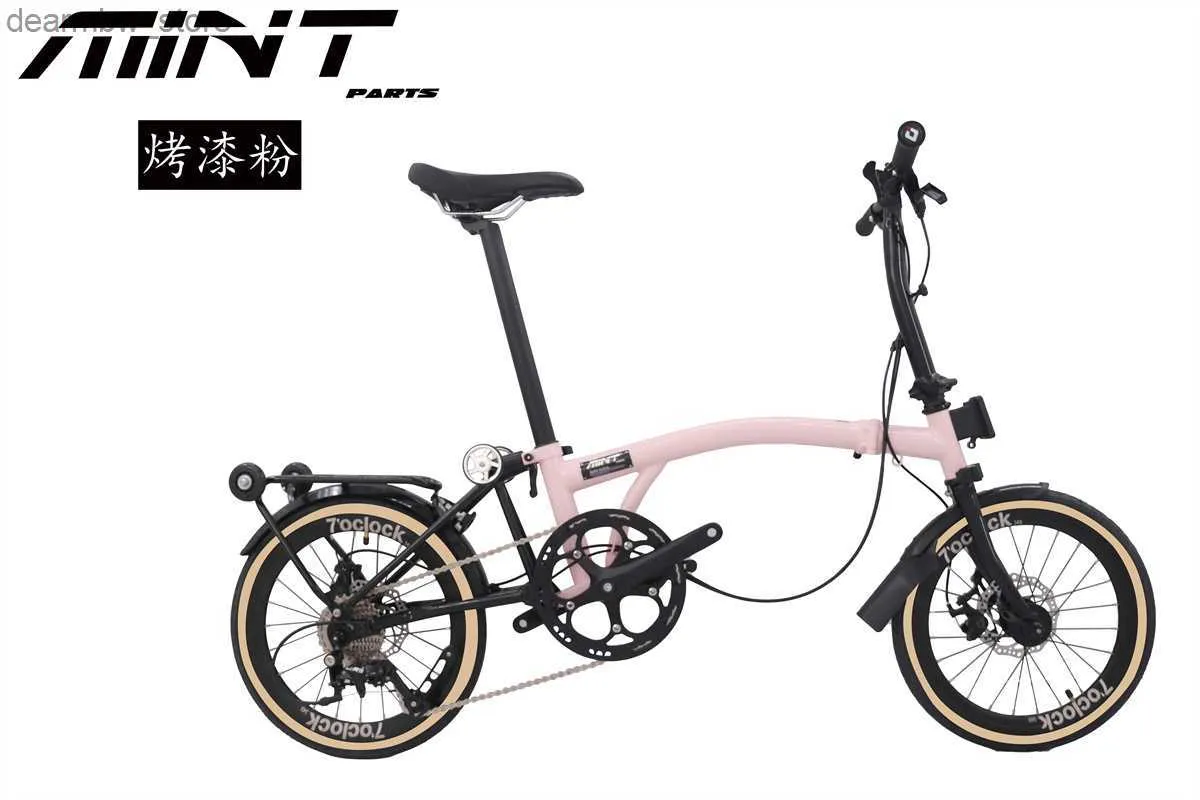 Bikes MINT T9C 16-Inch Folding Bike - 9-Speed Three Folding