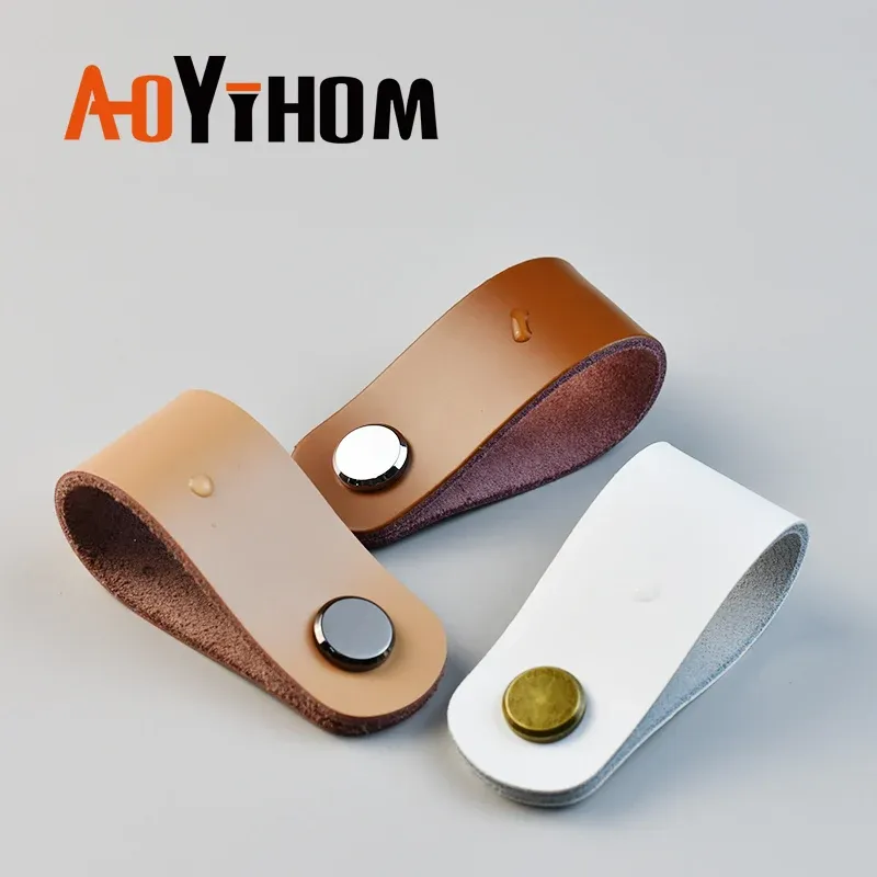 Aoyihom Nordic Cuisine Cabinet Handle Handle Cuir Golden Shoe Shoe