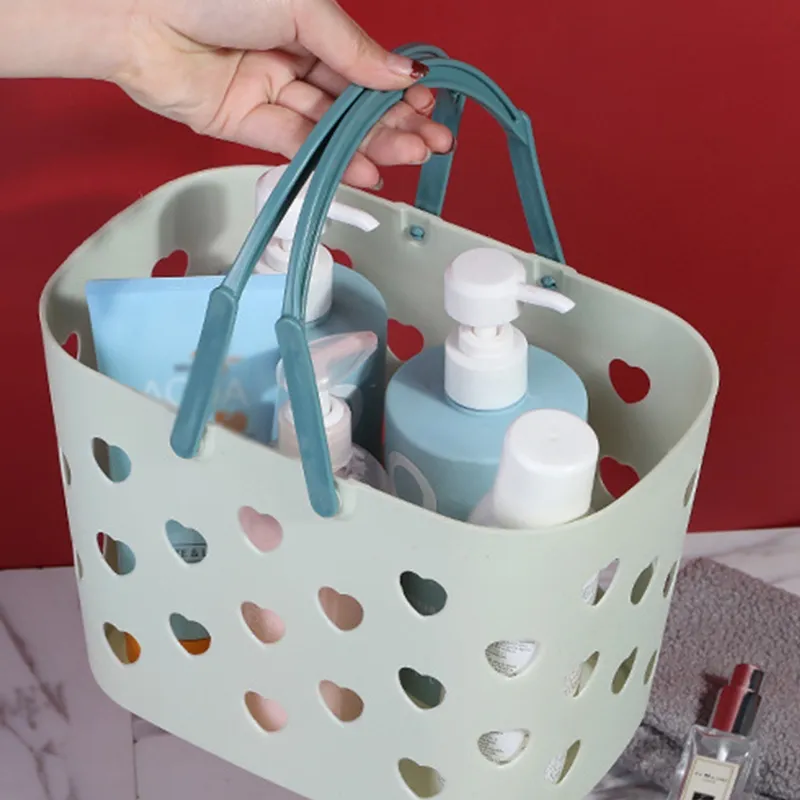 Douche Panier de caddie avec poignée pour salle de bain, cuisine, dortoir universitaire, piscine, camp, gym