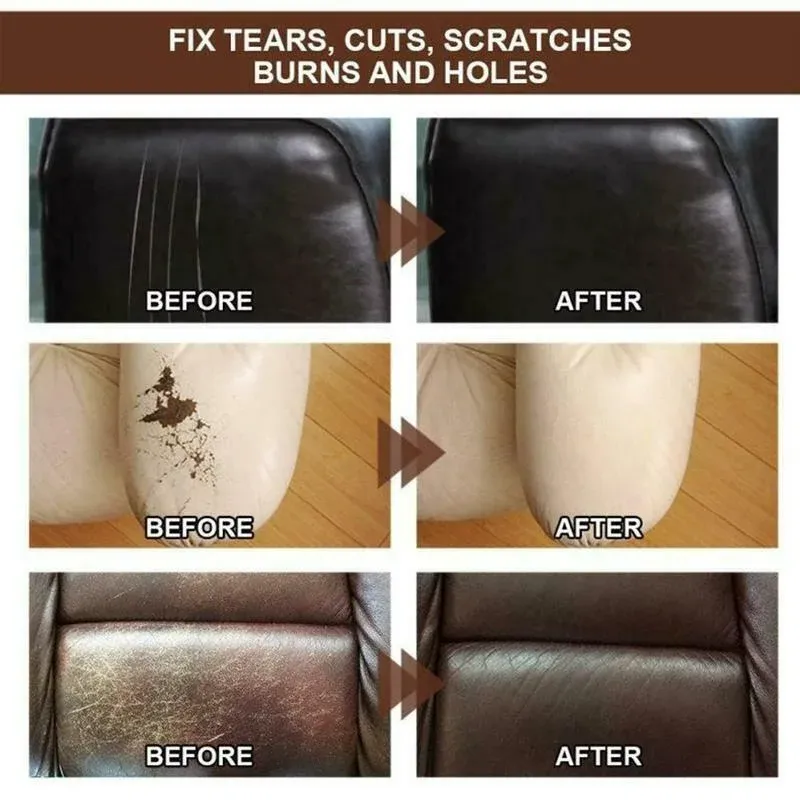 20ml Leather Repair Gel Colorful Car Repair Scratches Cracks Home&Car Seat Leather Complementary Refurbishing Cream Repair Paste