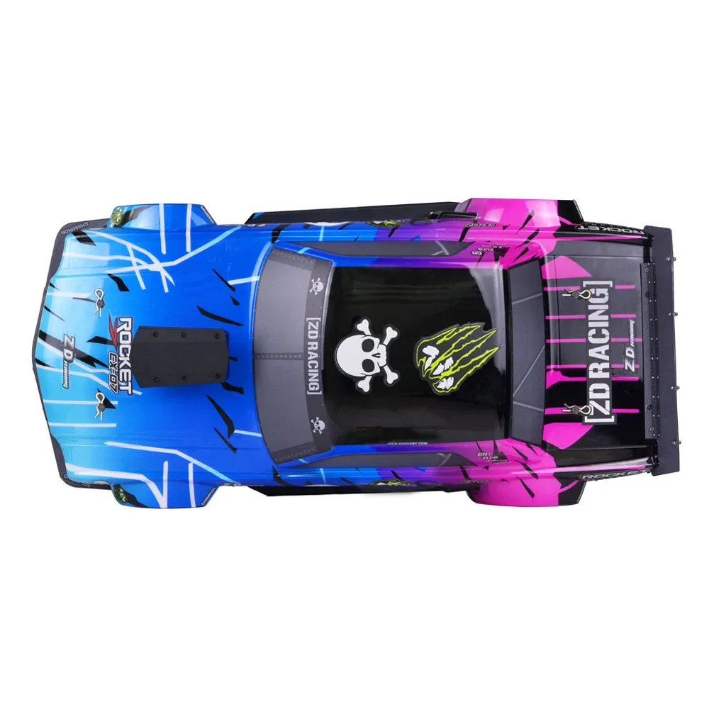 ZD Racing 1/7 EX07 EX-07 RC ELECTRIC HYPERCAR Super Flat Sports Car Original Accessories Parts Color Car Shell Body Shell 8572