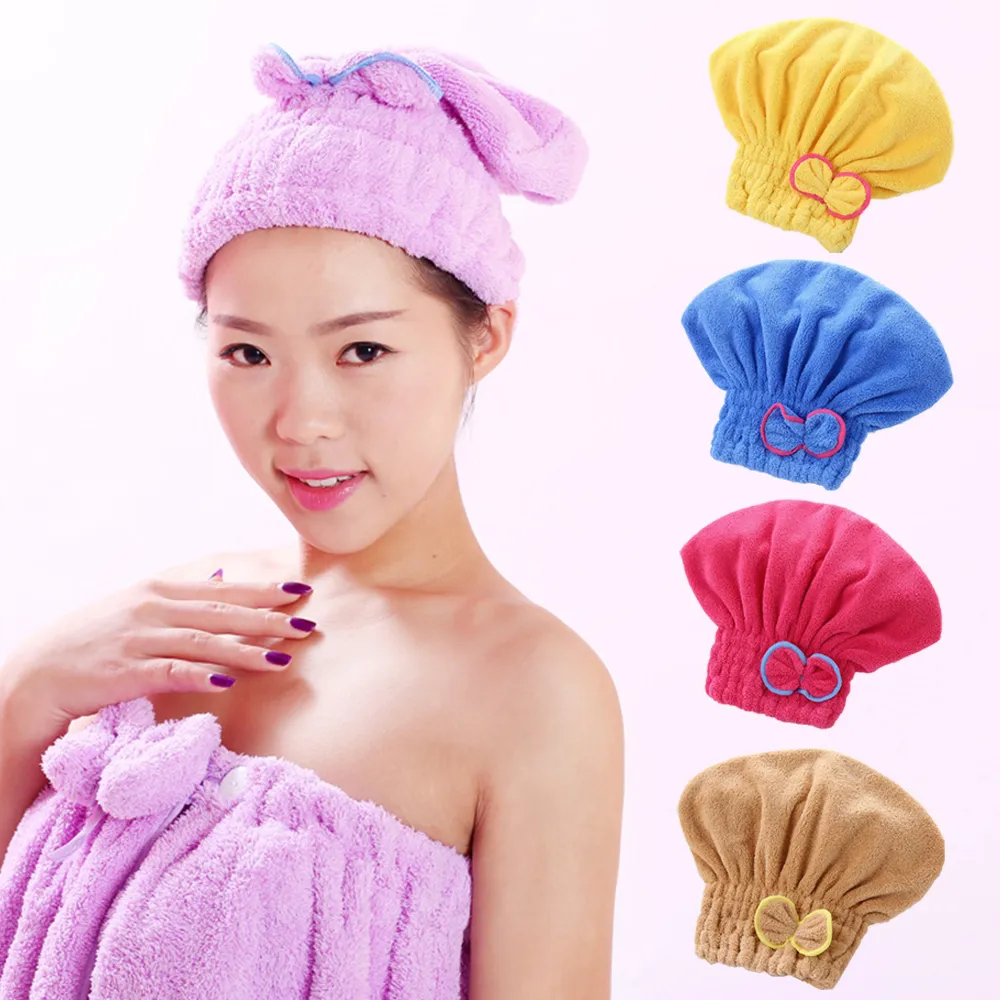 thumbnail interactive-video image 1 of Lotus 10-Pack Rapid Drying Microfiber Hair Towel Turbans - Soft Absorbent Shower Caps 1 of 3