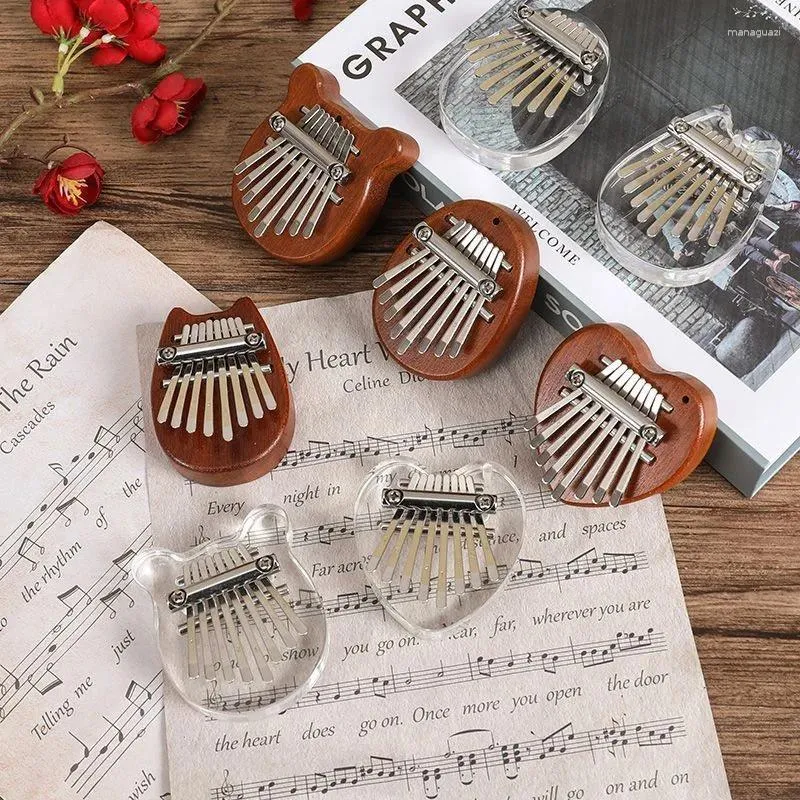 Figurines décoratives 8 Clé Kalimba Cadeaux de piano pour le pouce pour les enfants A LEVANTS MUSIQUES ACCESSIONNES PENDANTS MIGU