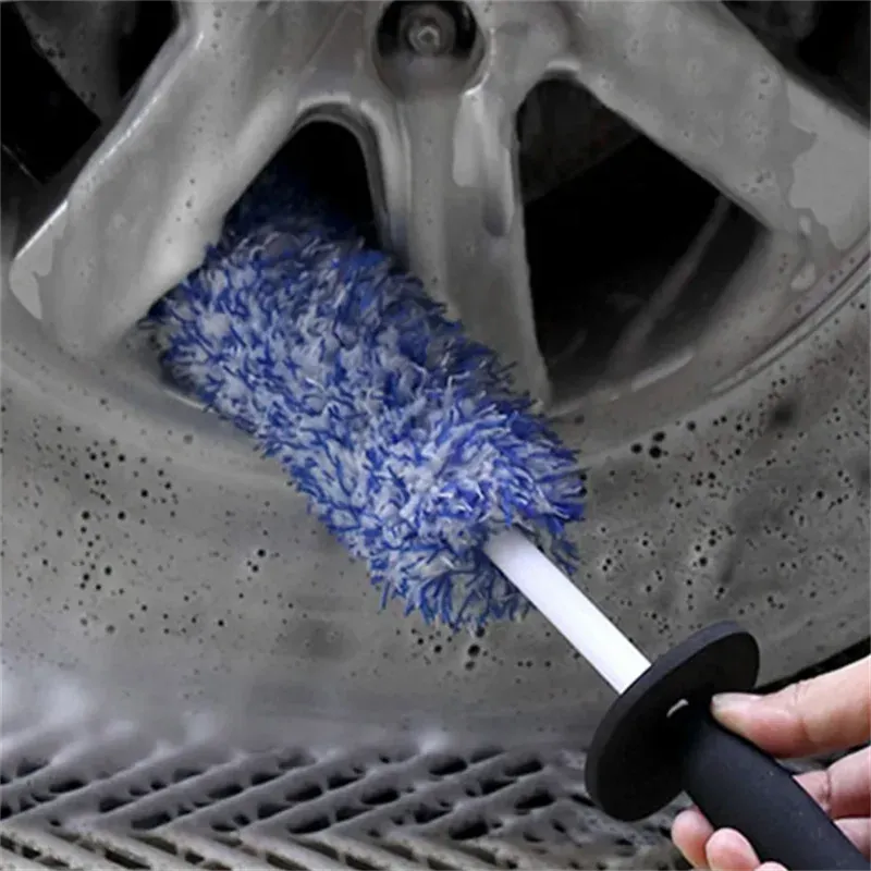 Pluxh Microfiber Car Wash Brush Pneu Limpeza de roda de lavagem Precha de escova de acesso Acessórios para carros
