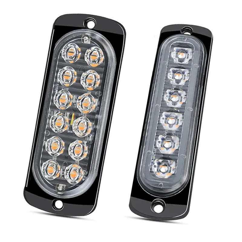 Led Marker Lights 12-Pack LED Side Marker Lights - 6 Amber & 6 Red, 3.9 Inch, 12V For Trailers & Trucks Led Marker Lights Red - Foto 8