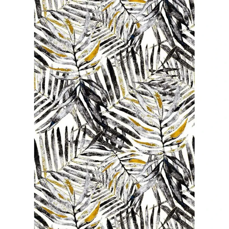Schwarzes Goldpalmenblatt -Pflanze Selbstkleber Tapete für Wand im Rollen Wohnzimmer Schlafzimmer Wohnkultur Makeover Möbelaufkleber