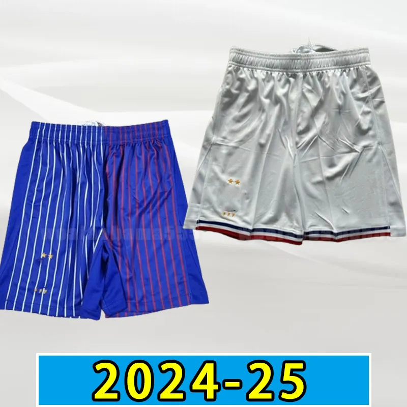 2024 MBAPPE Soccer shorts GRIEZMANN BENZEMA Mens Francia 24 25 POGBA GIROUD KANTE football pants PAVARD TOLISSO Maillot Foot home away 2025