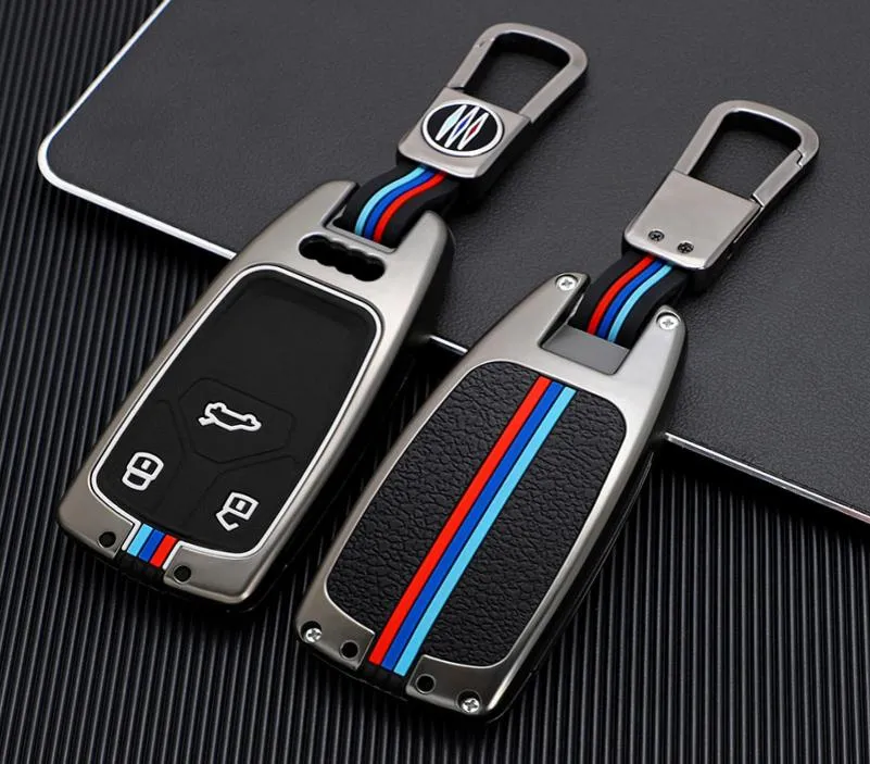 Bilnyckelskyddsväska för Audi A5 Q7 S4 S5 A4 B9 A4L 4M TT TTS RS 8S Smart Keychain Shell Accessories Remote Auto Styling2690404