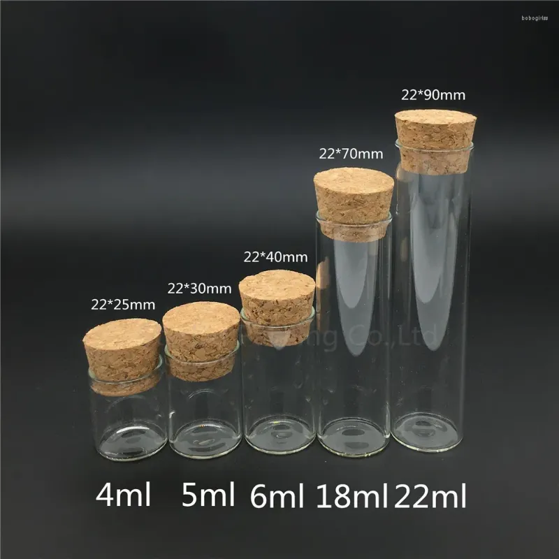 Storage Bottles Travel Bottle 5ml 22 30mm Wishing Glass With Cork High-quality 5cc Vials Display Wholesale