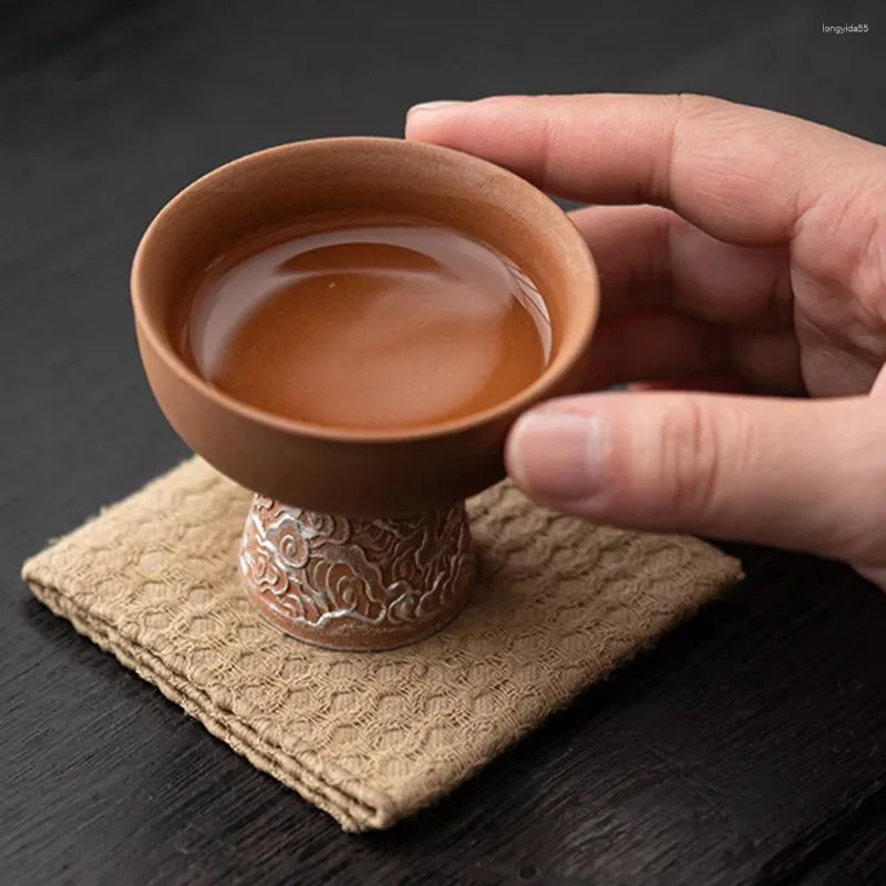 Tazze di tè da tè di divertimento tazza di degustazione manuale cappuccino ceramica cinese