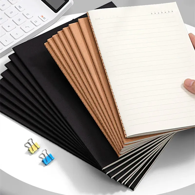 ONAVIA 8 Pack Lined Journal Notebooks For Work, Travel, College, (A5 Size 100 GSM Thick Paper) - Classic Ruled Journal Notebook, Hardcover Notepad For