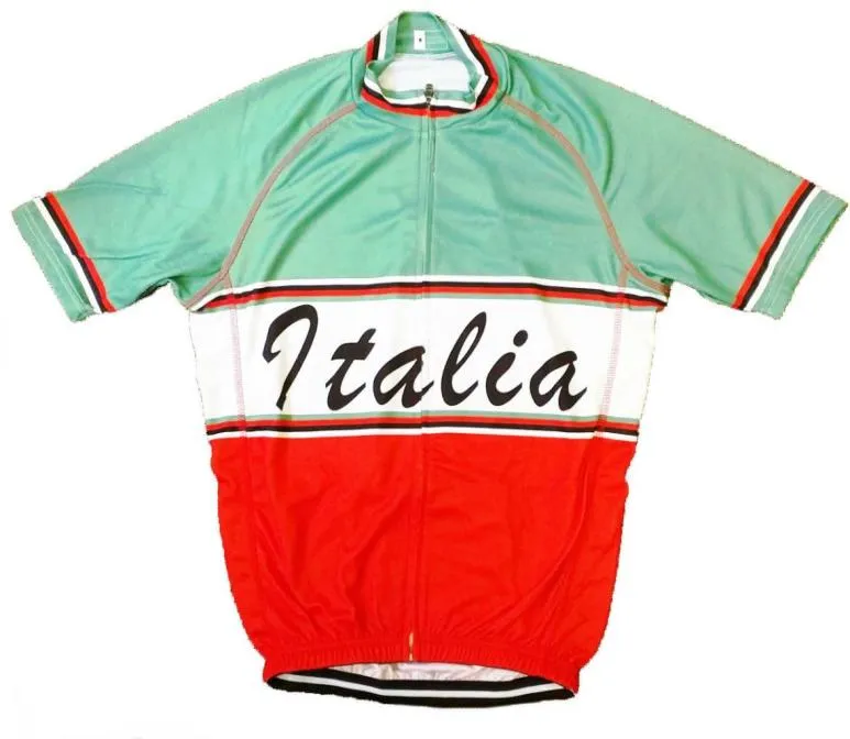 2022 Talia Tricolore Retro Vintage Cycling Jersey Breathable Outdoor Jerseys Short Summer Summer Séchon Dry Vêtements MTB ROPA CICLIS1784951