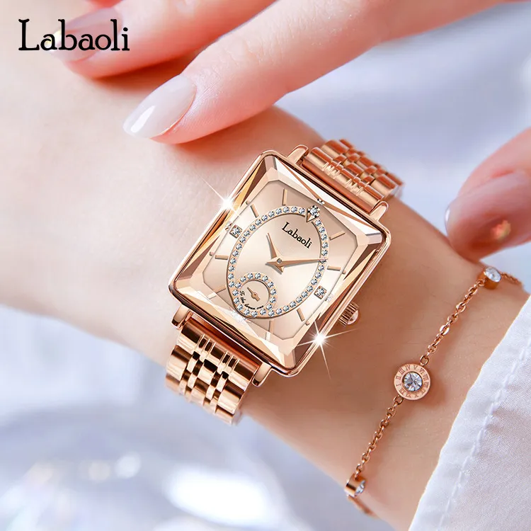 Ladies high quality fashion temperament selling luxury womens watches waterproof steel watch for women 26mm I8