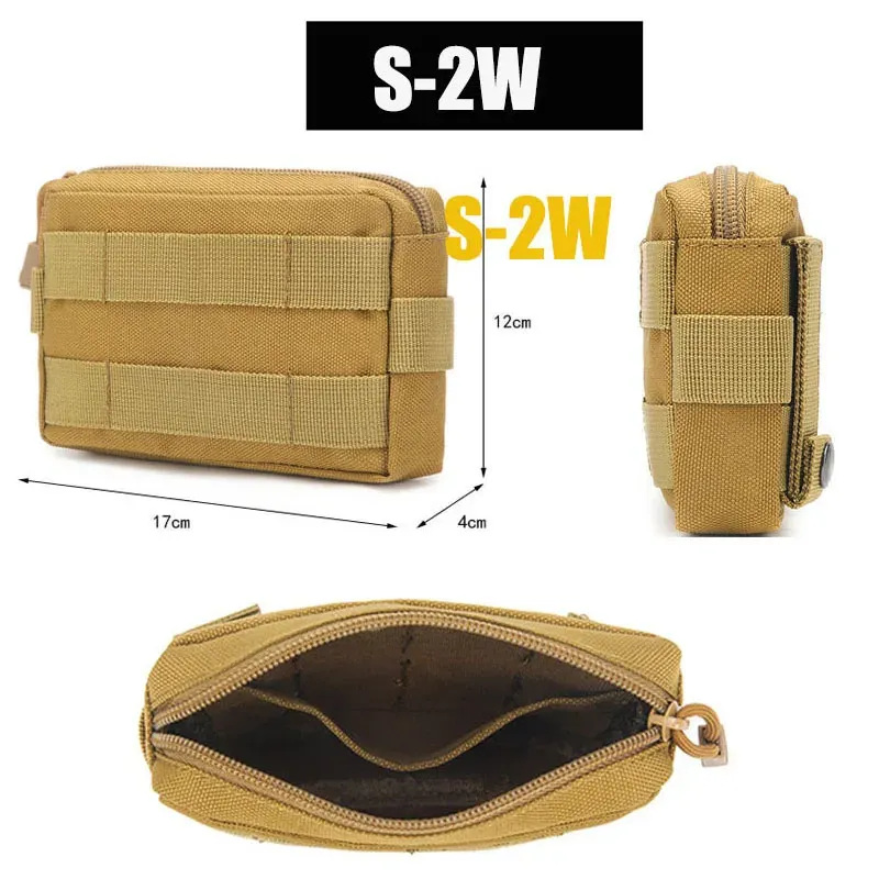 Tactical Molle Pouch Military Belt Waist Bag Outdoor EDC Tool Fanny Pack Phone Holder Case Small Pocket Hunting Compact Bag