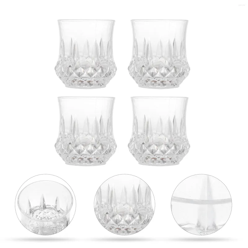 Coppe usa e getta cannucce 4 pezzi LED Flash beveing Crystal Pineapple Design Blow Water Tumblers per barra per decorazioni per feste