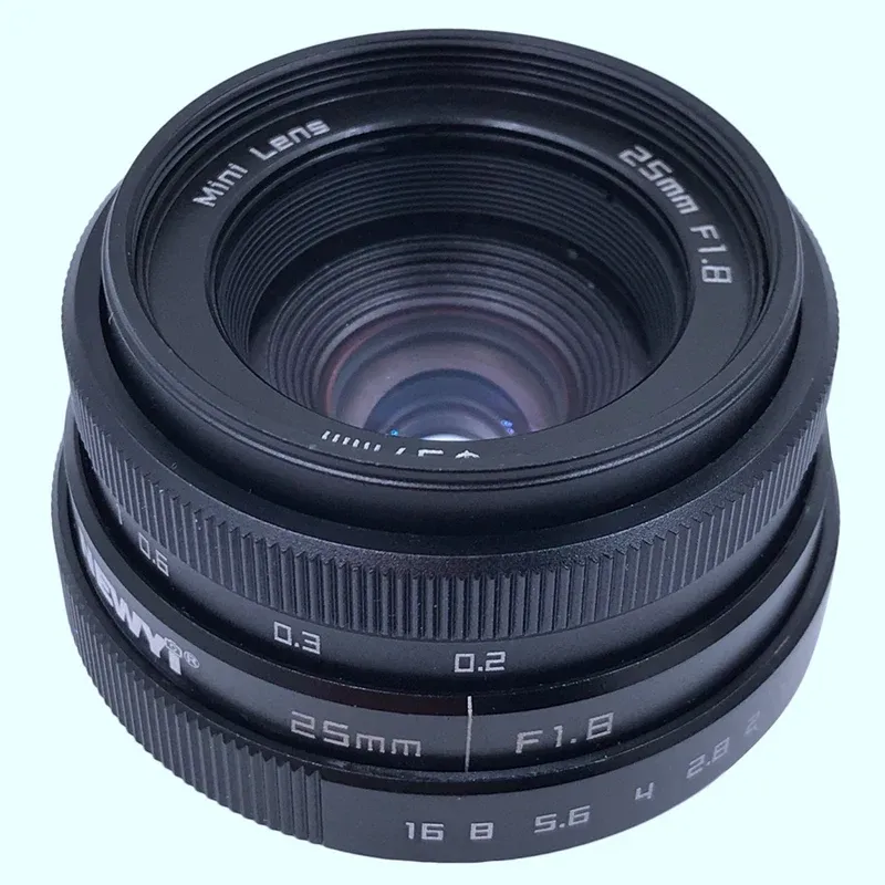 액세서리 Newyi Mini 25mm F1.8 APSC Teion TV 렌즈/CCTV 렌즈 16mm C 마운트 카메라