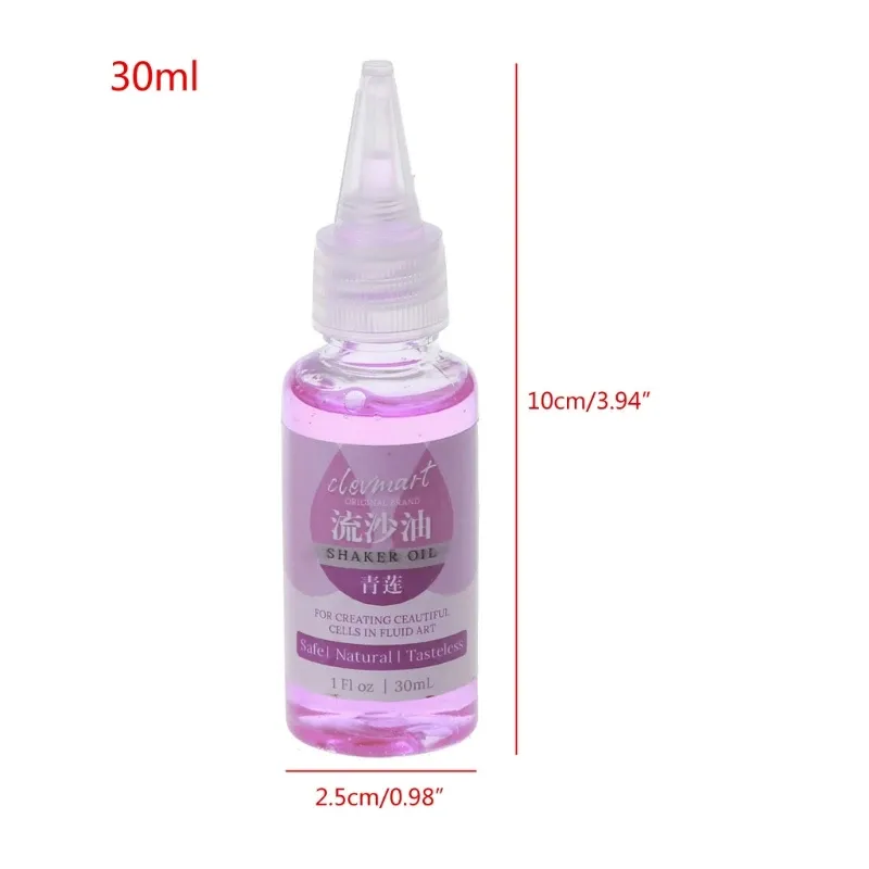 30 ml Silikongieße Öl Acryl uv Epoxidharz Silikonform Flüssigkeit Fluss Kunst Ölharz Shaker Quicksand Ölkunsthandwerk Y08E